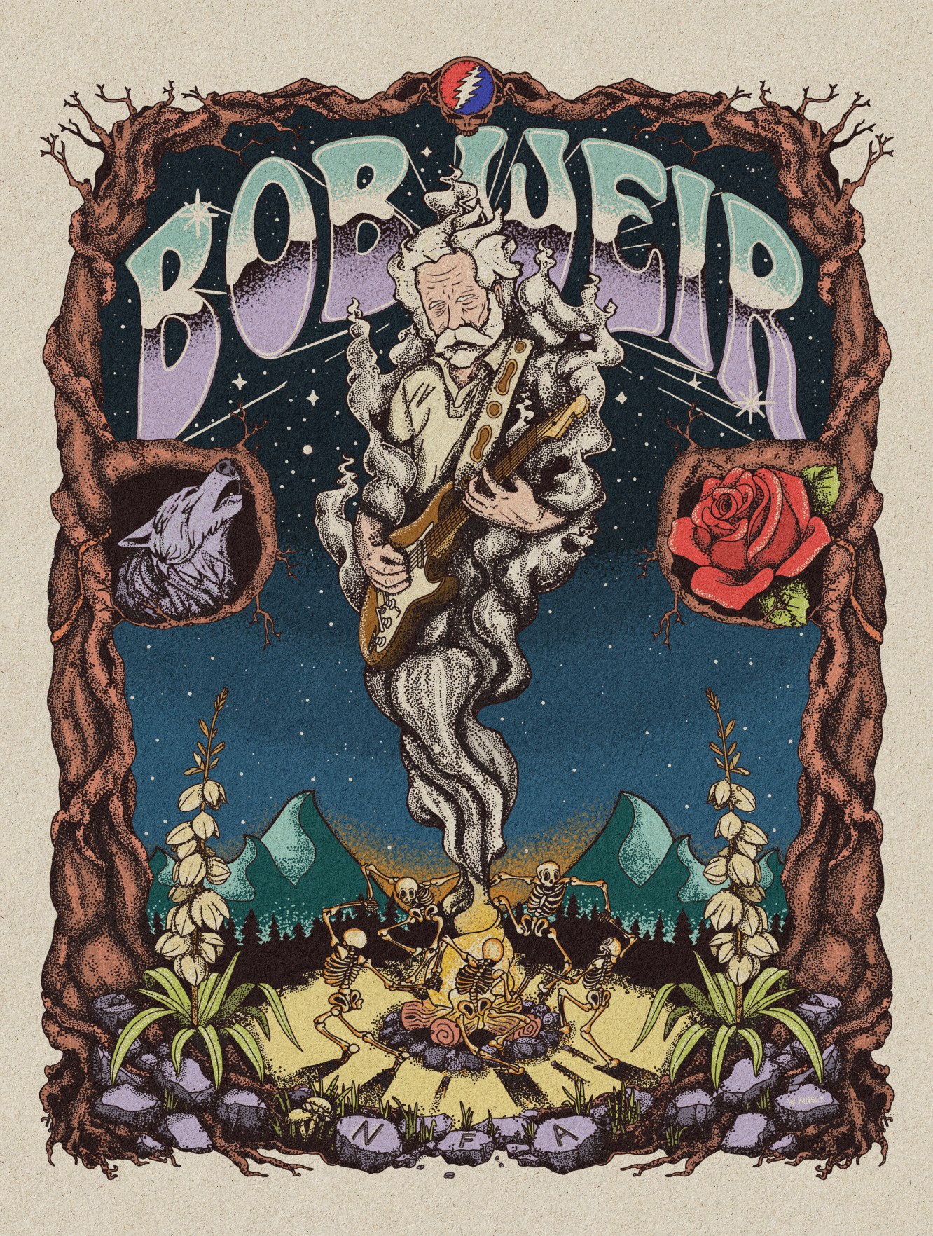 Bob Weir Tribute Poster